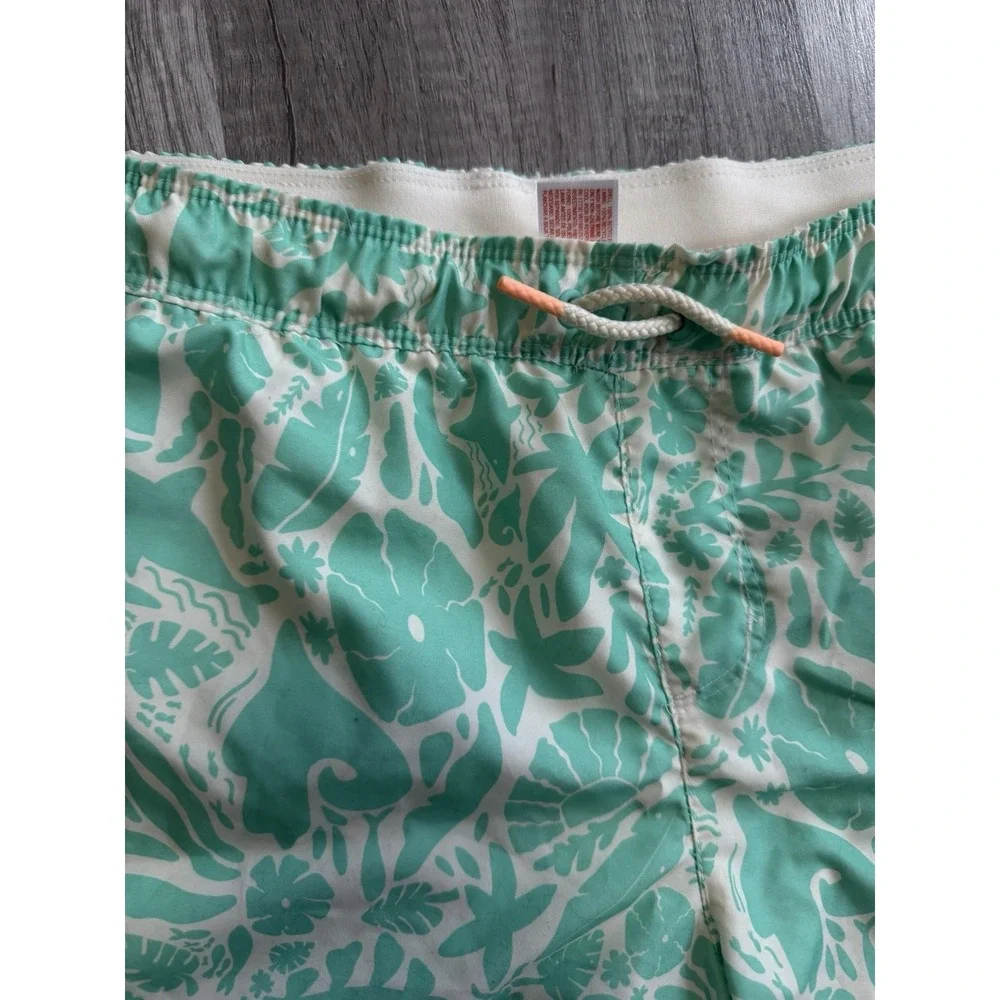 Cat & Jack Boys Green Swim Trunks Lined, XL 14) Husky Drawstring Pockets Summer